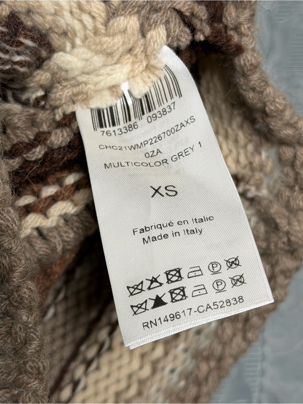 Chloe Ruffle Striped Cashmere Sweater - Picture 6 of 7